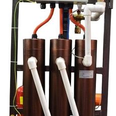 Индукционный нагревательный модуль прямого горячего водоснабжения типа «ИКВ-ГВС-Т» с теплообменником.